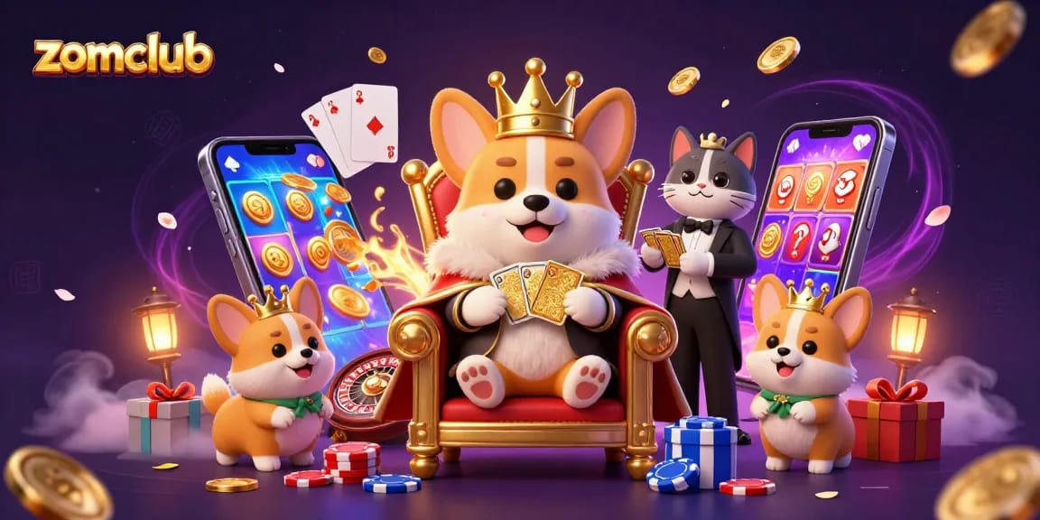 Zomclub engages players with a thrilling casino experience featuring vibrant characters and dynamic game elements.