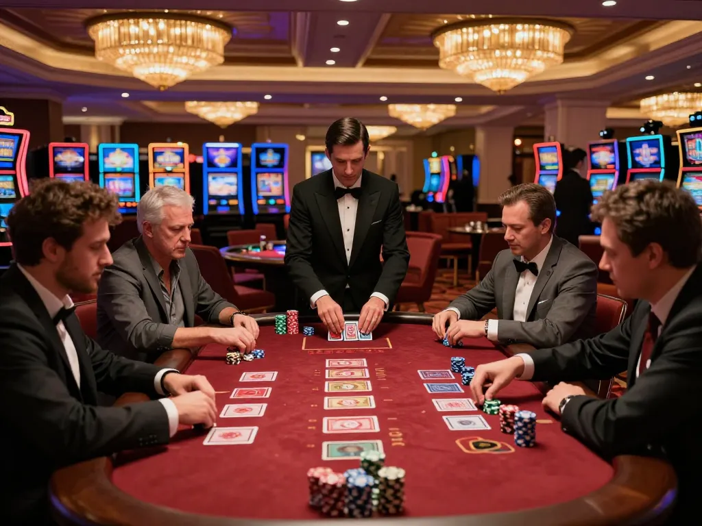 Players at the SC88 blackjack table strategizing their bets during a thrilling casino game