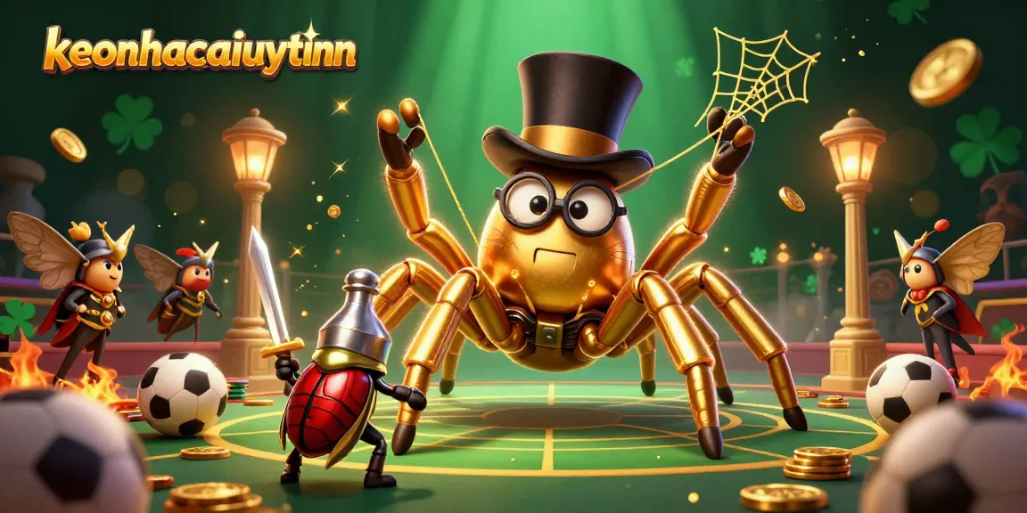 Engage in thrilling predictions with keonhacaiuytinn's dynamic sports betting scene showcasing vibrant characters.