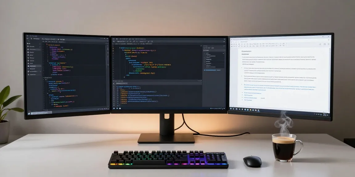 mb668u coding workspace showcasing advanced software development tools and productivity technology.