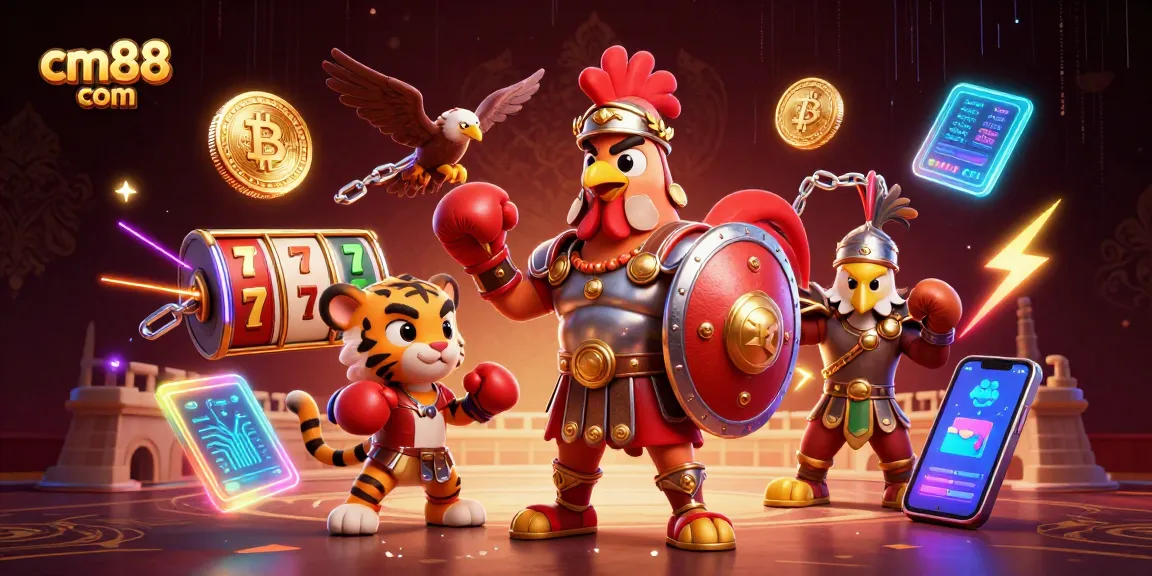 Engage in thrilling gameplay at cm88 com with vibrant slot machines and character battle elements.