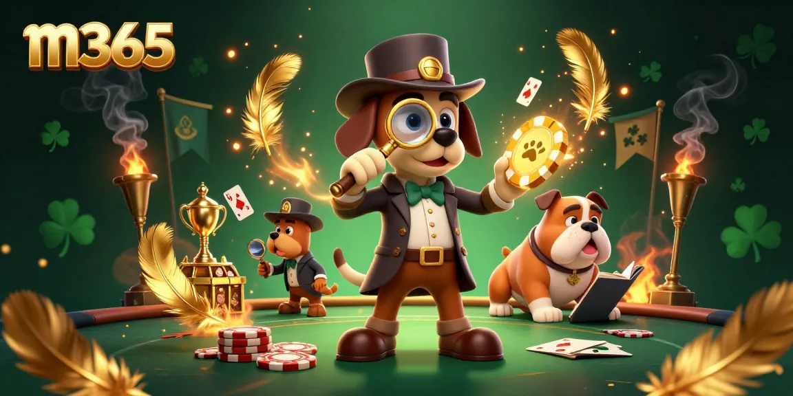 M365 captures a thrilling poker scene with characters analyzing golden poker chips, perfect for gamblers.