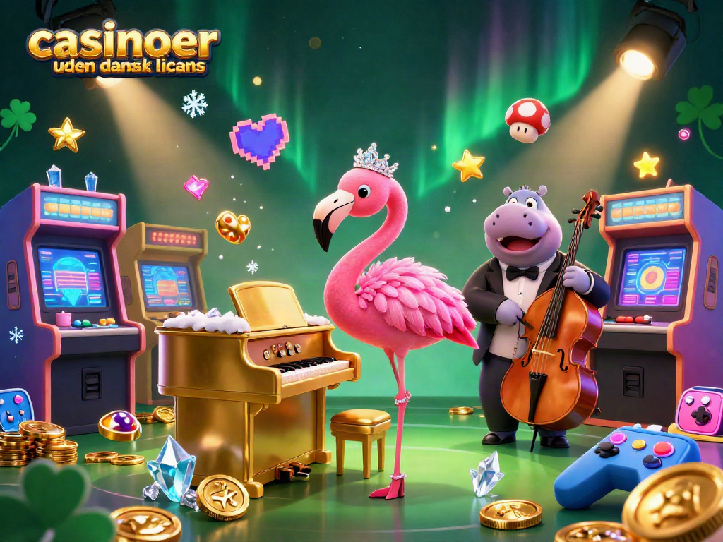 Engage with vibrant casinoer uden dansk licens action in a lively 3D scene filled with gaming elements.
