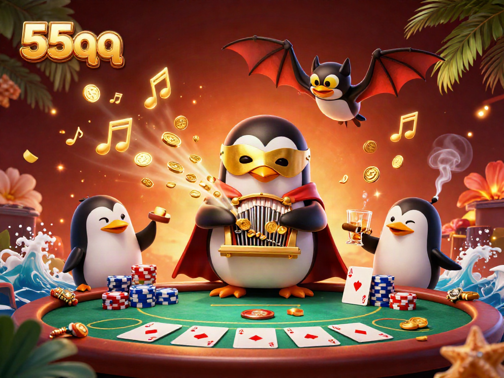 Experience exciting gameplay at 55qq with a vibrant casino scene featuring interactive characters and elements.