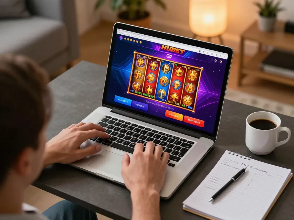 Engaging with casino games on HUBET platform during an exciting online gaming session