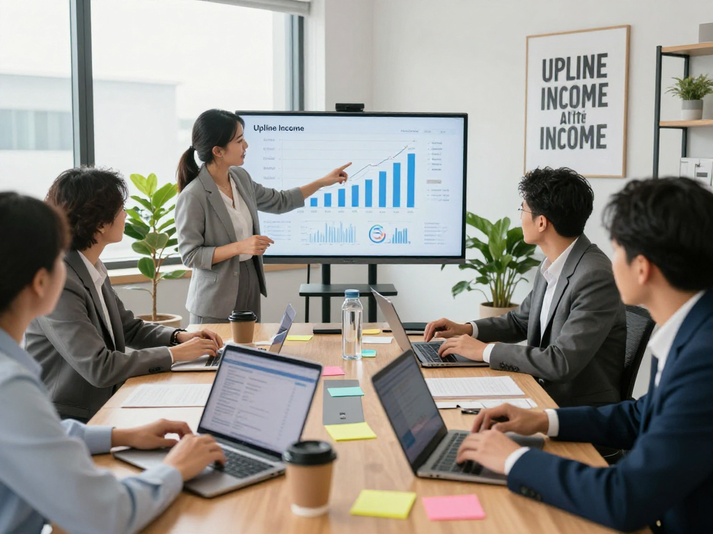 Collaborative meeting on XPAY33 australia financial strategies in a modern office