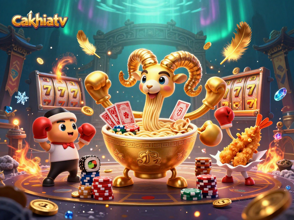 Experience thrilling gaming action with cakhiatv's dynamic casino adventure featuring vibrant characters and elements.