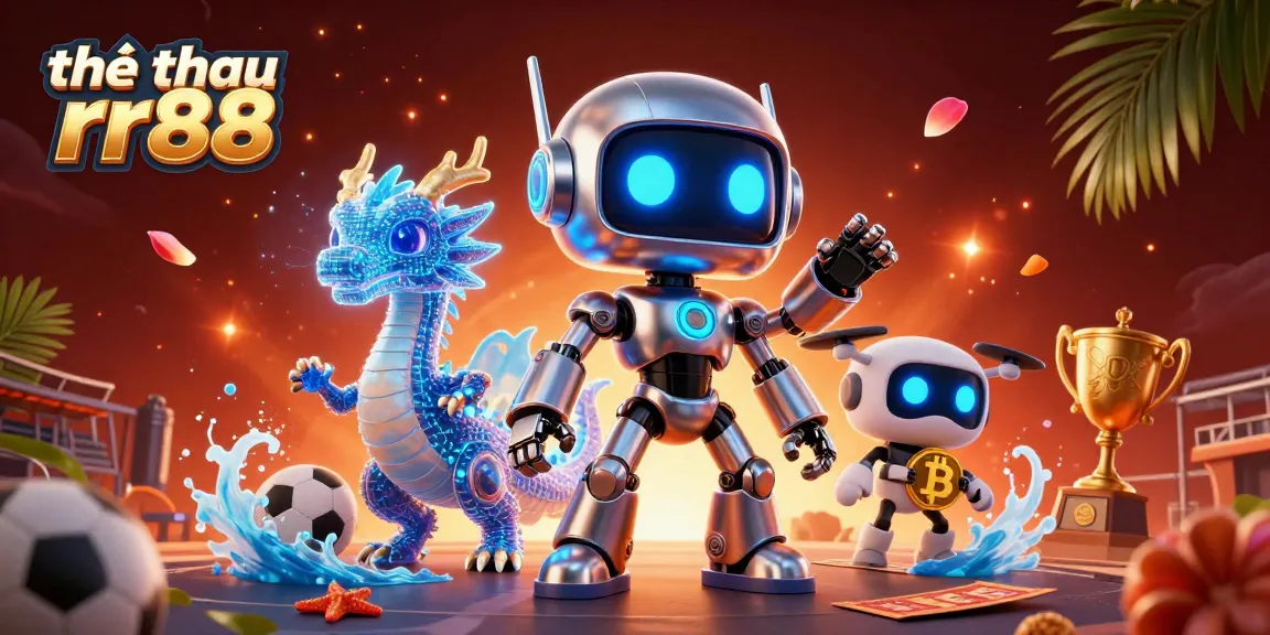Betting on thể thao rr88 in an exciting sports scene with bright digital characters.