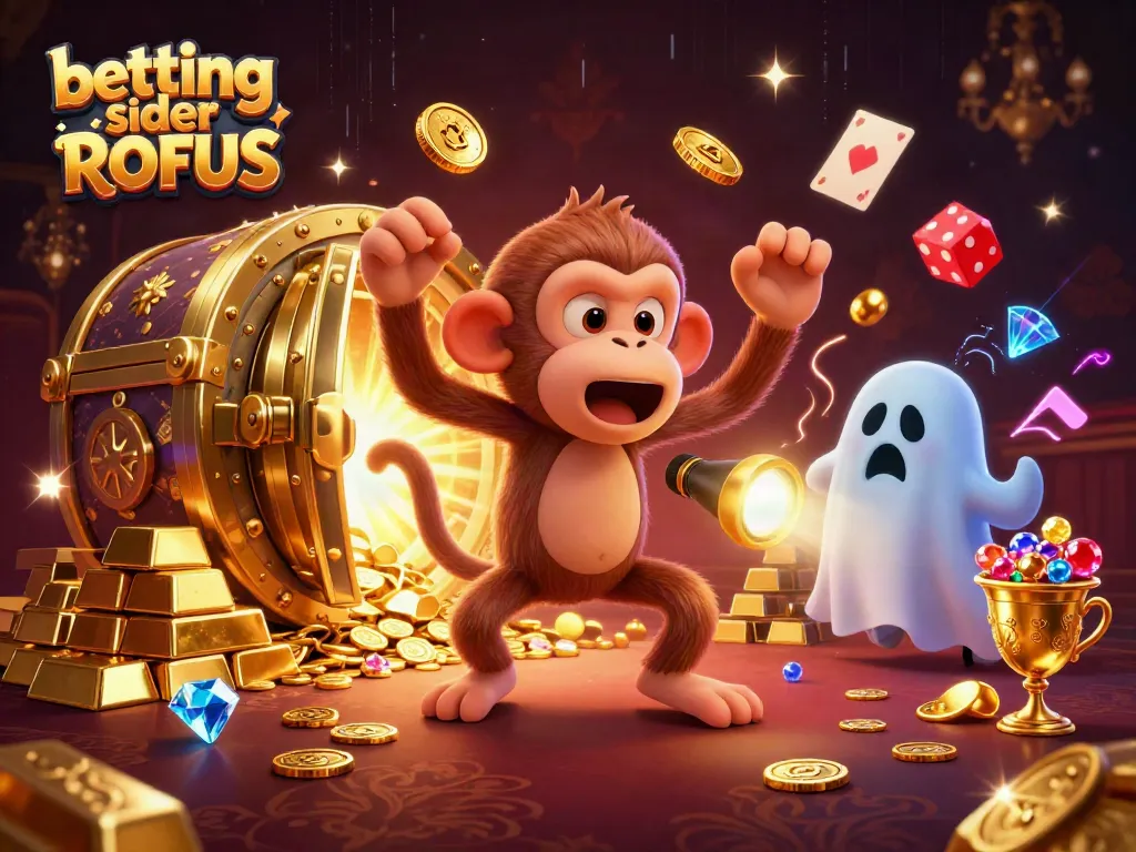 Experience betting sider uden ROFUS excitement as a mischievous monkey juggles treasures in a haunted casino.