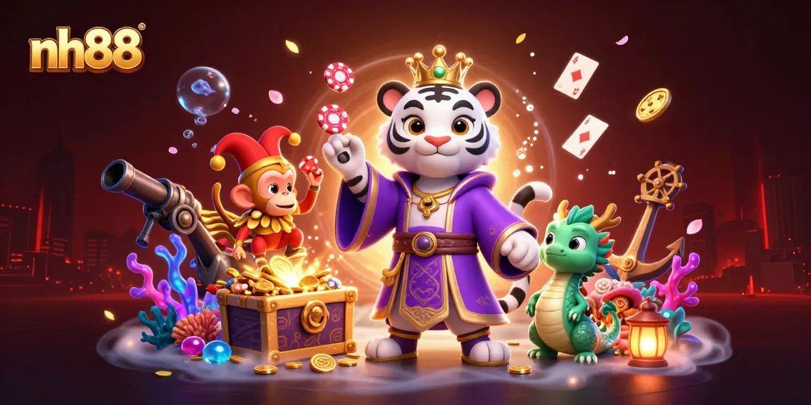 Engage in exciting gameplay at nh88, featuring a vibrant casino scene with dynamic characters and rich 3D artwork.