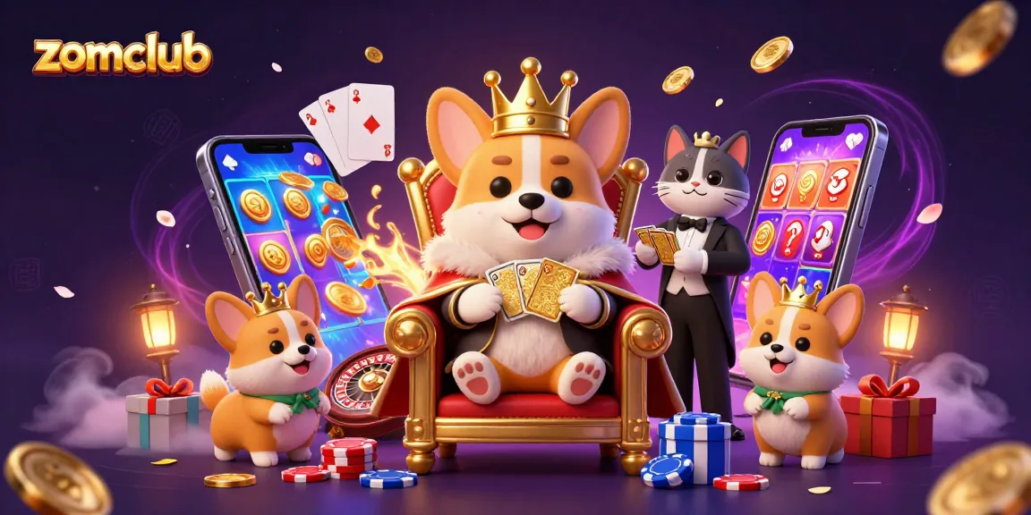 Zomclub engages players with a thrilling casino experience featuring vibrant characters and dynamic game elements.