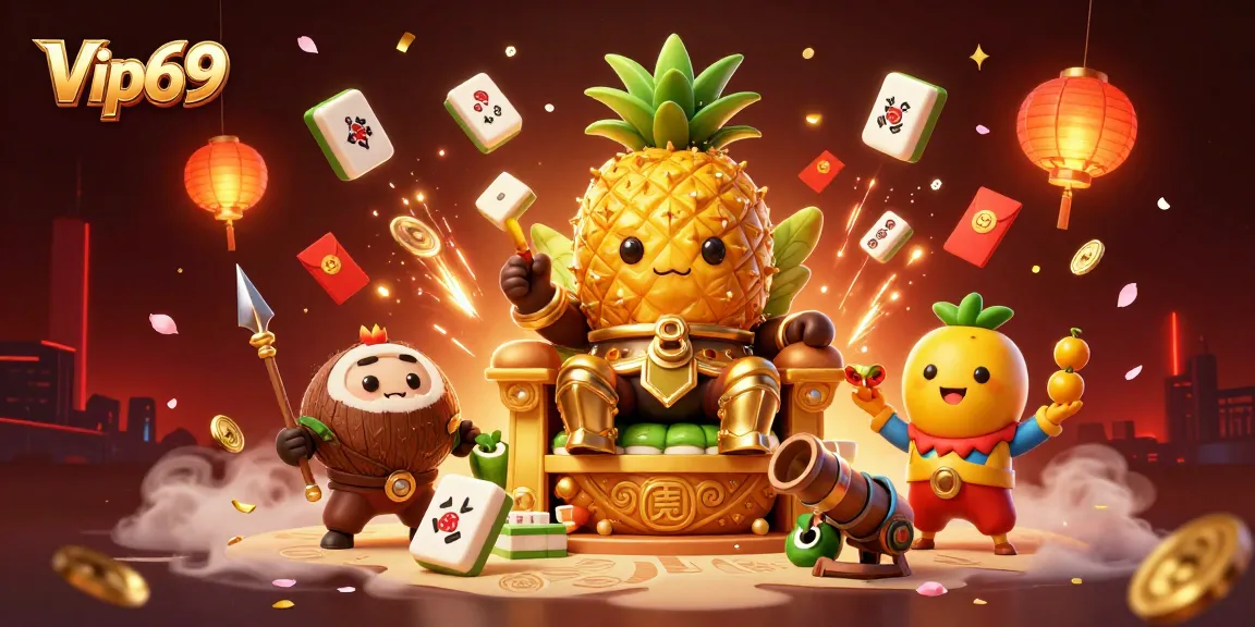 Experience thrilling gameplay with Vip69 as the fun cartoon characters engage in festive casino action.