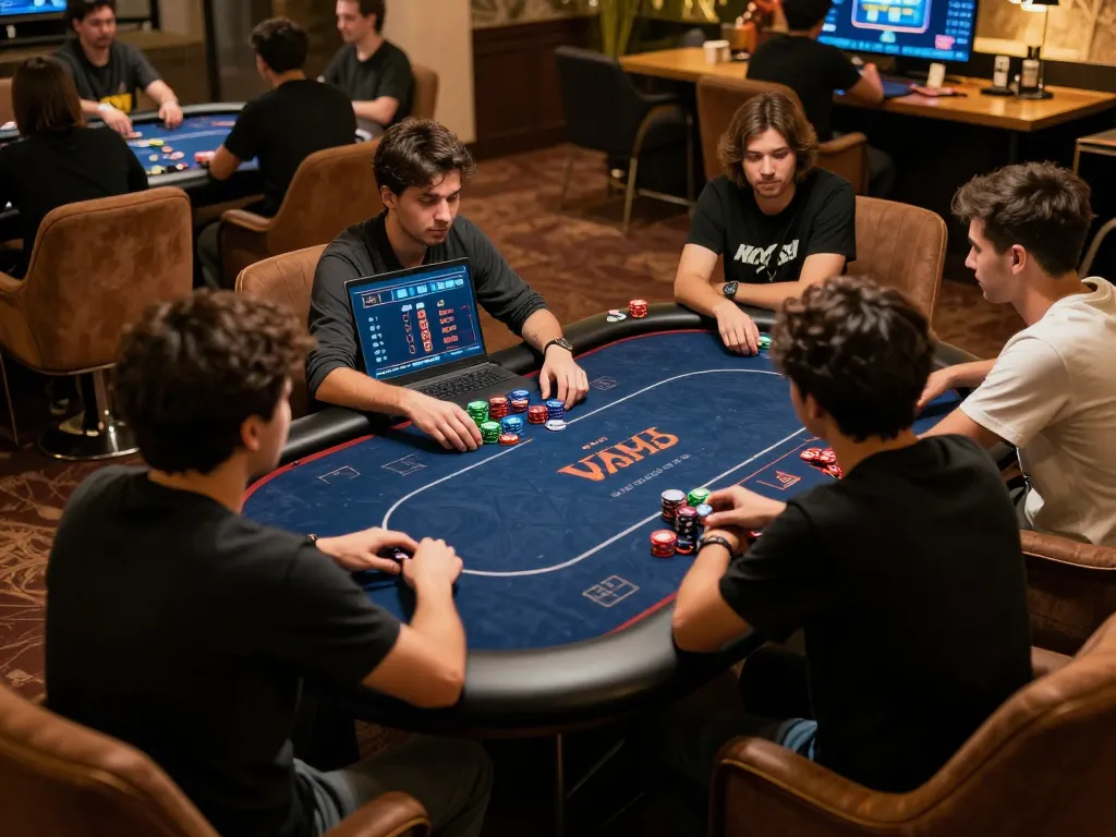Engaging online poker session on 98win showcasing thrilling gameplay and competitive atmosphere