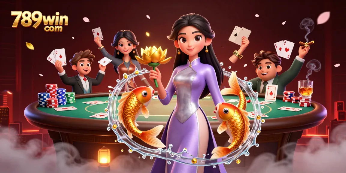 Experience the thrill of winning with 789win com in this vibrant casino scene featuring rich game elements.