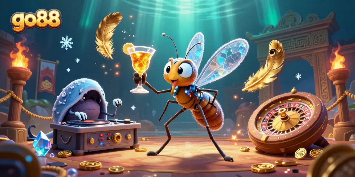 Join the excitement with go88 featuring unique characters and vibrant gambling elements in a dynamic casino scene.