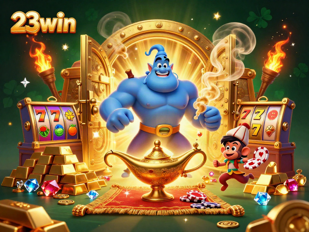 Play and win at 23win with a magical scene filled with treasure and excitement!