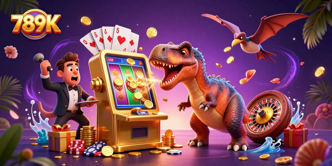 Experience exciting jackpots with 789K in this vibrant casino illustration featuring thrilling slot gameplay.
