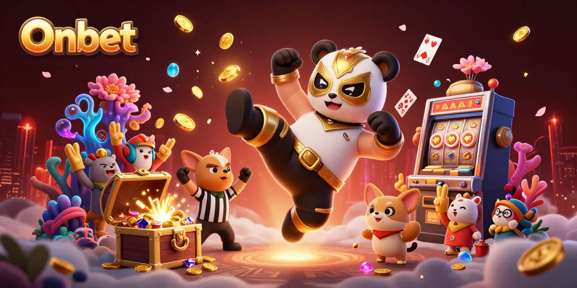 Experience ultimate gaming excitement at Onbet with dynamic characters and casino elements in action.