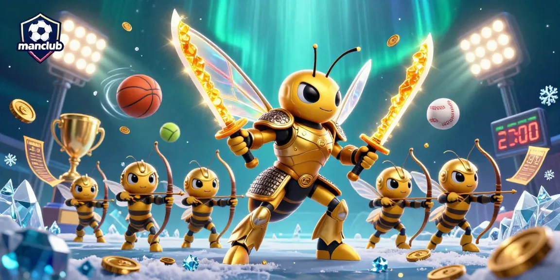 Experience exciting sports betting dynamics with manclub's vibrant illustration of casino action featuring unique game elements.