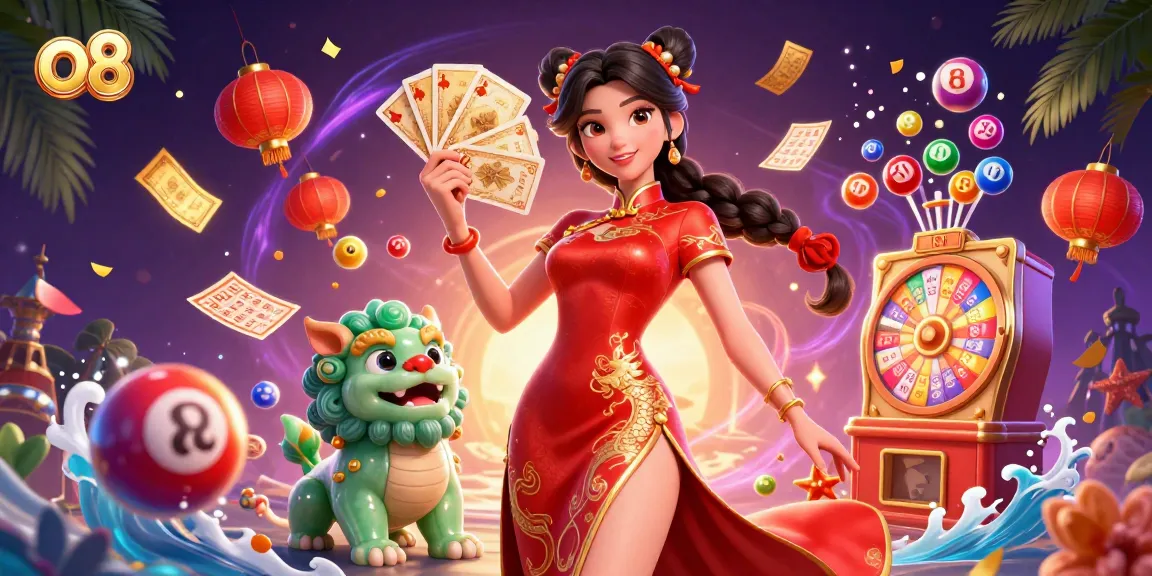 Spin and win with o8's vibrant lottery action featuring a glamorous scene of excitement.