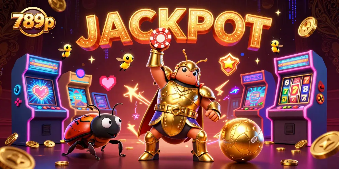Experience big wins at 789p with a vibrant 3D casino scene featuring animated characters.