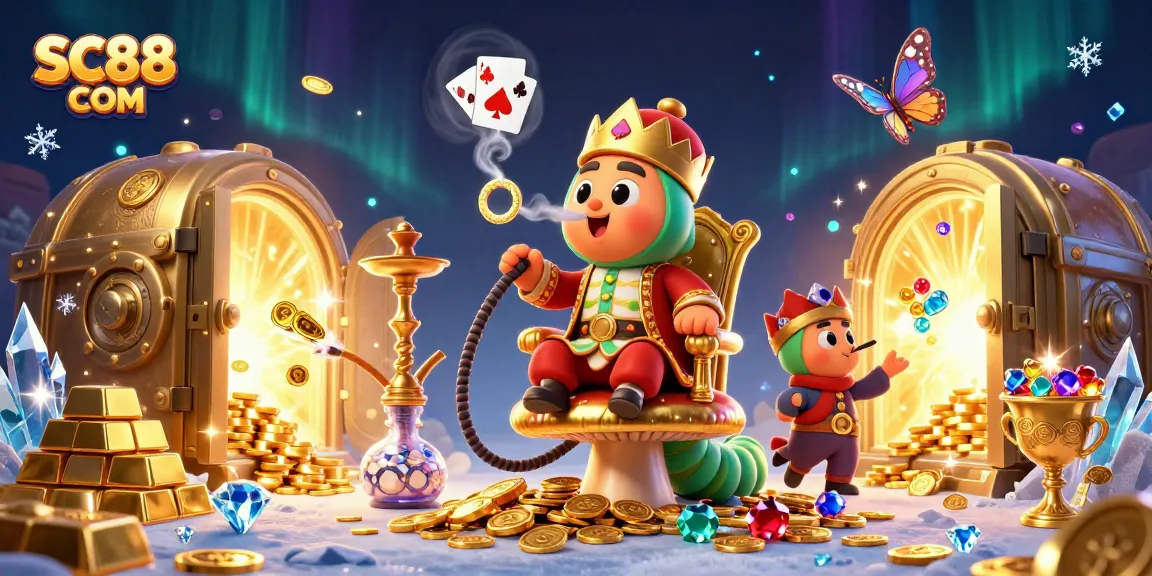 Engage in gambling excitement at SC88 COM with vibrant casino-themed 3D illustration.