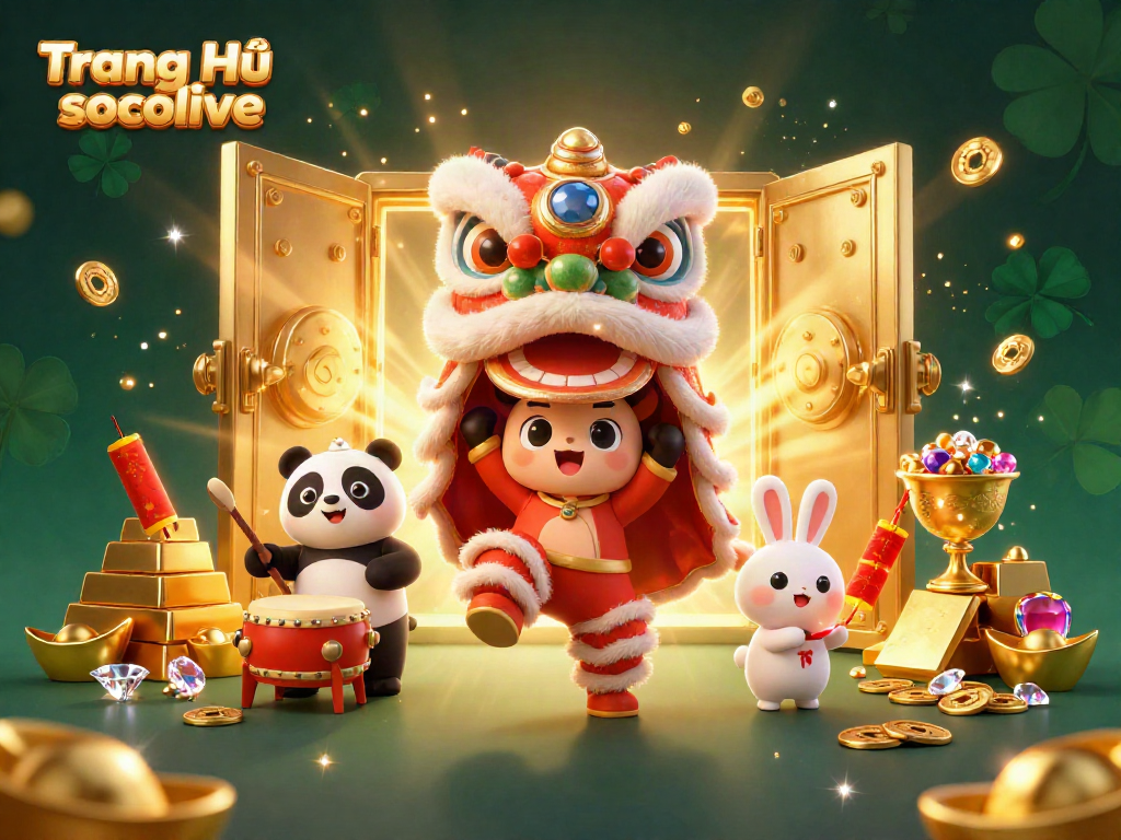 Experience the excitement at Trang Chủ socolive with unique casino elements and vibrant characters, creating an engaging atmosphere.
