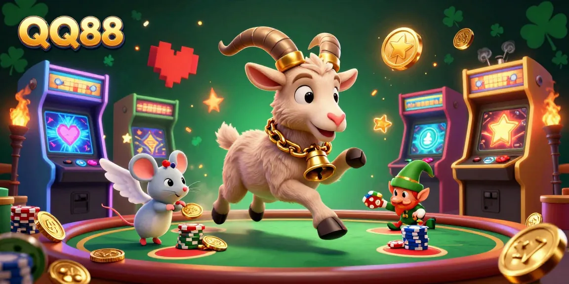 Experience thrilling gameplay at QQ88 casino with dynamic characters and vibrant gaming elements.