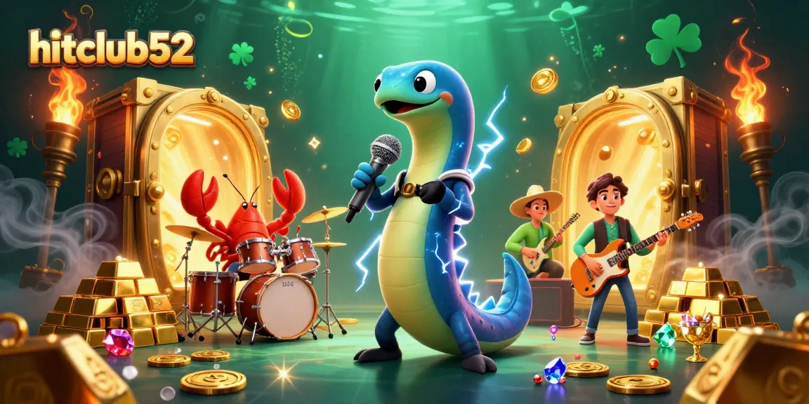 Experience hitclub52 with vibrant underwater casino entertainment featuring electric eel DJs and treasure.