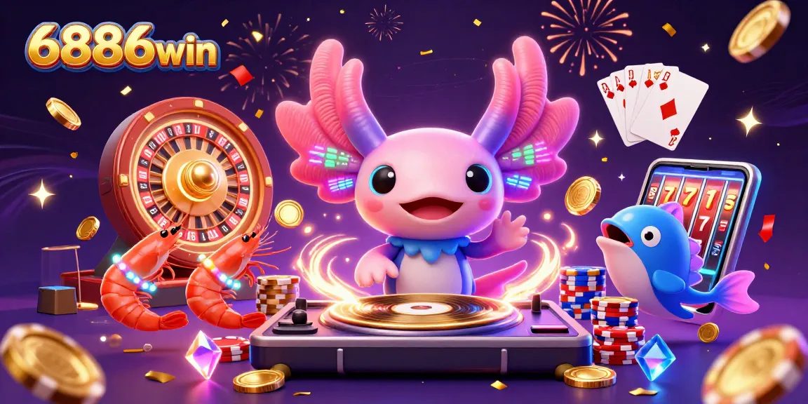 Experience thrilling action with 6886win, featuring vibrant characters and exciting game elements in a dynamic casino scene.