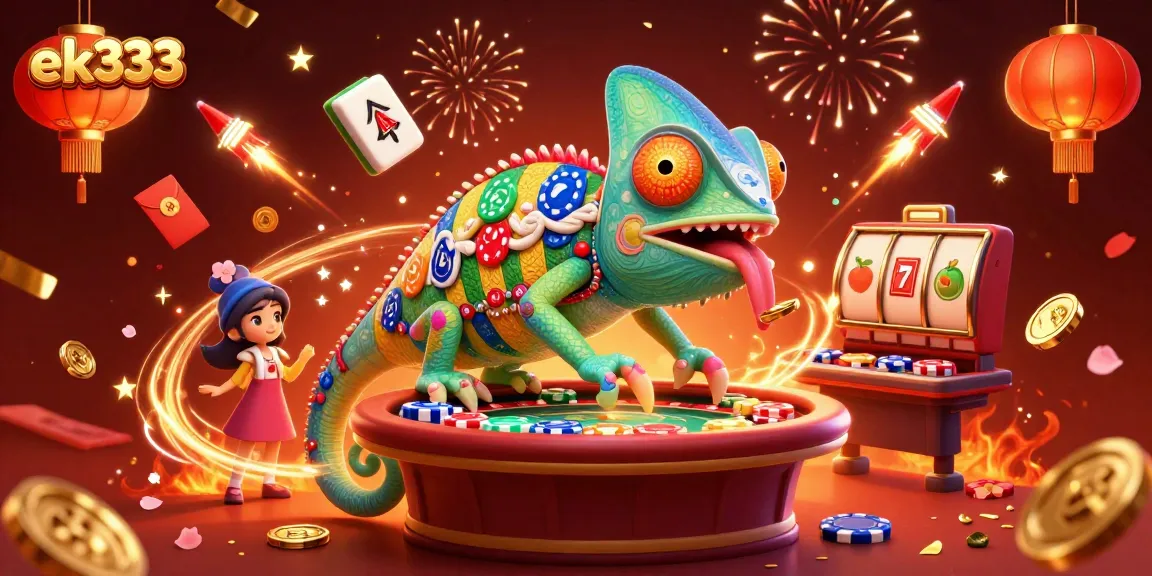 Experience thrilling gameplay at ek333 with a vibrant casino scene filled with interconnected elements