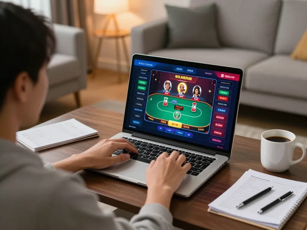 Engaging live dealer action at tg88 com in a cozy home environment.