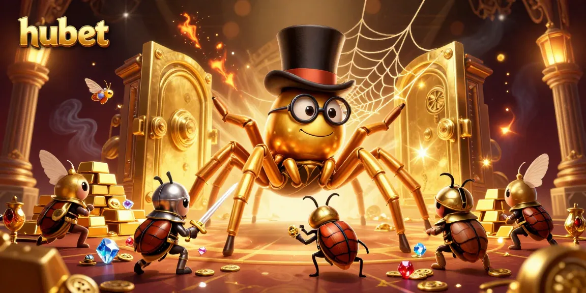 Experience thrilling play at hubet with dynamic characters in a vibrant casino scene.