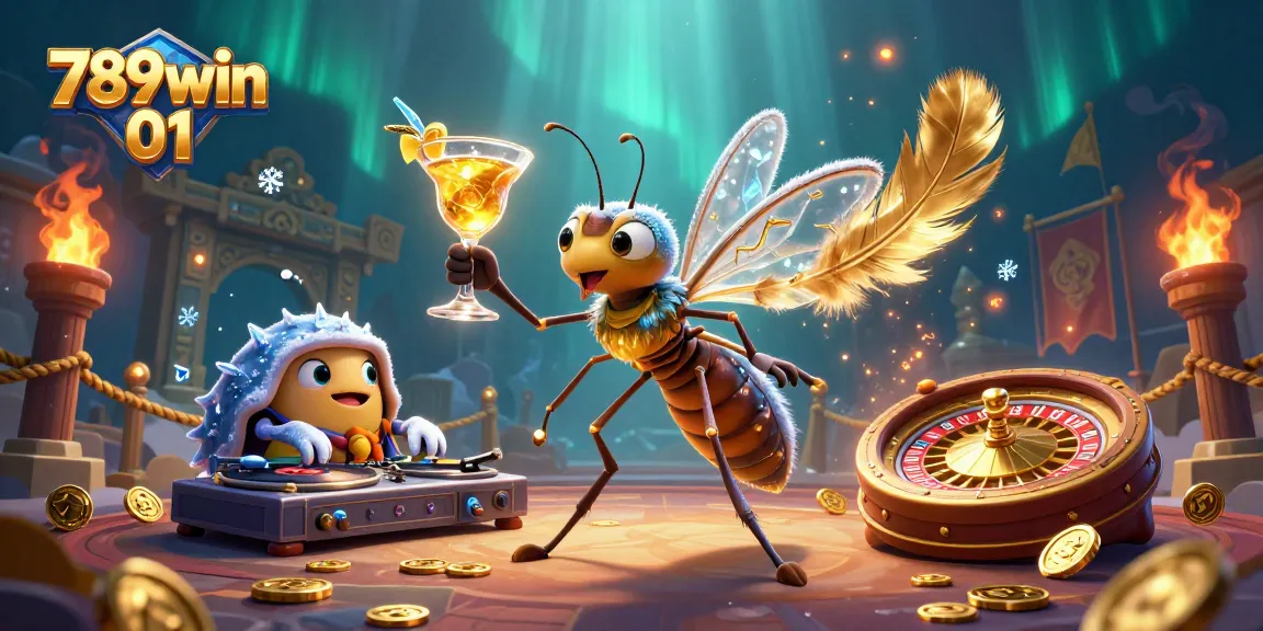 Engage in thrilling gameplay with 789win 01, showcasing iconic casino elements and energetic characters in a vibrant scene.