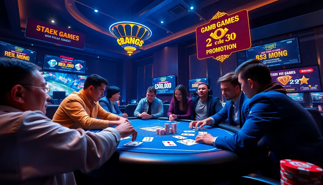 Engaging players in a dynamic game bài đổi thưởng environment with vibrant graphics and promotions.