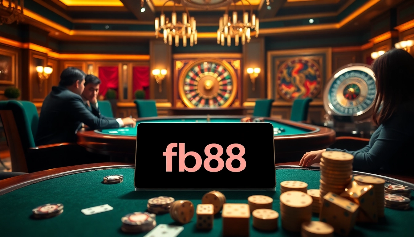 Experience thrilling gameplay with Link vào fb88 at a luxurious poker table surrounded by engaging players.